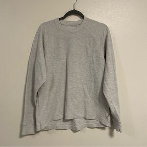 Standard Cloth Sweater Men's Size Medium Gray Long Sleeve Henley Sweater